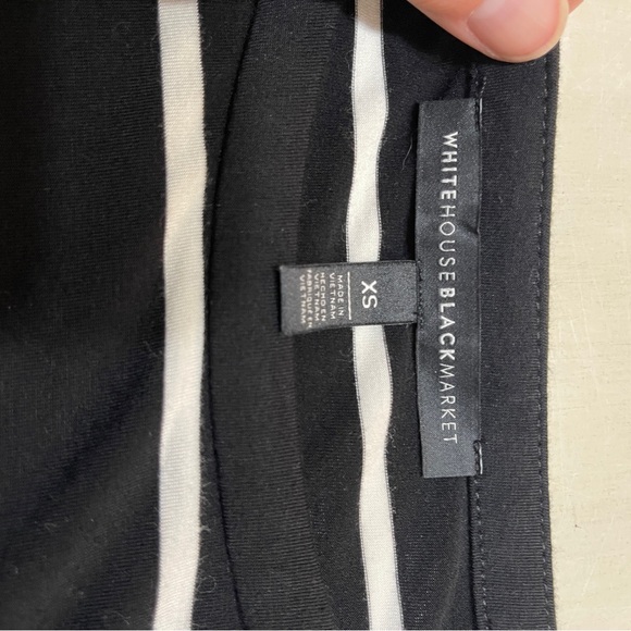 White House Black Market Striped Long Sleeve Top - Picture 2 of 8